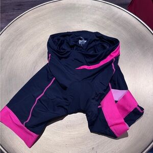 Black and Pink Cycling Shorts size L